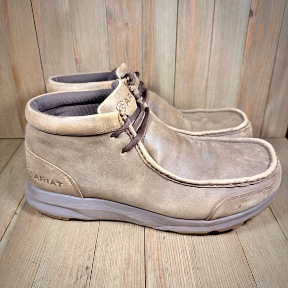 Ariat Spitfire Moc Toe Boots Brown Bomber Size 10 D - Picture 5 of 11